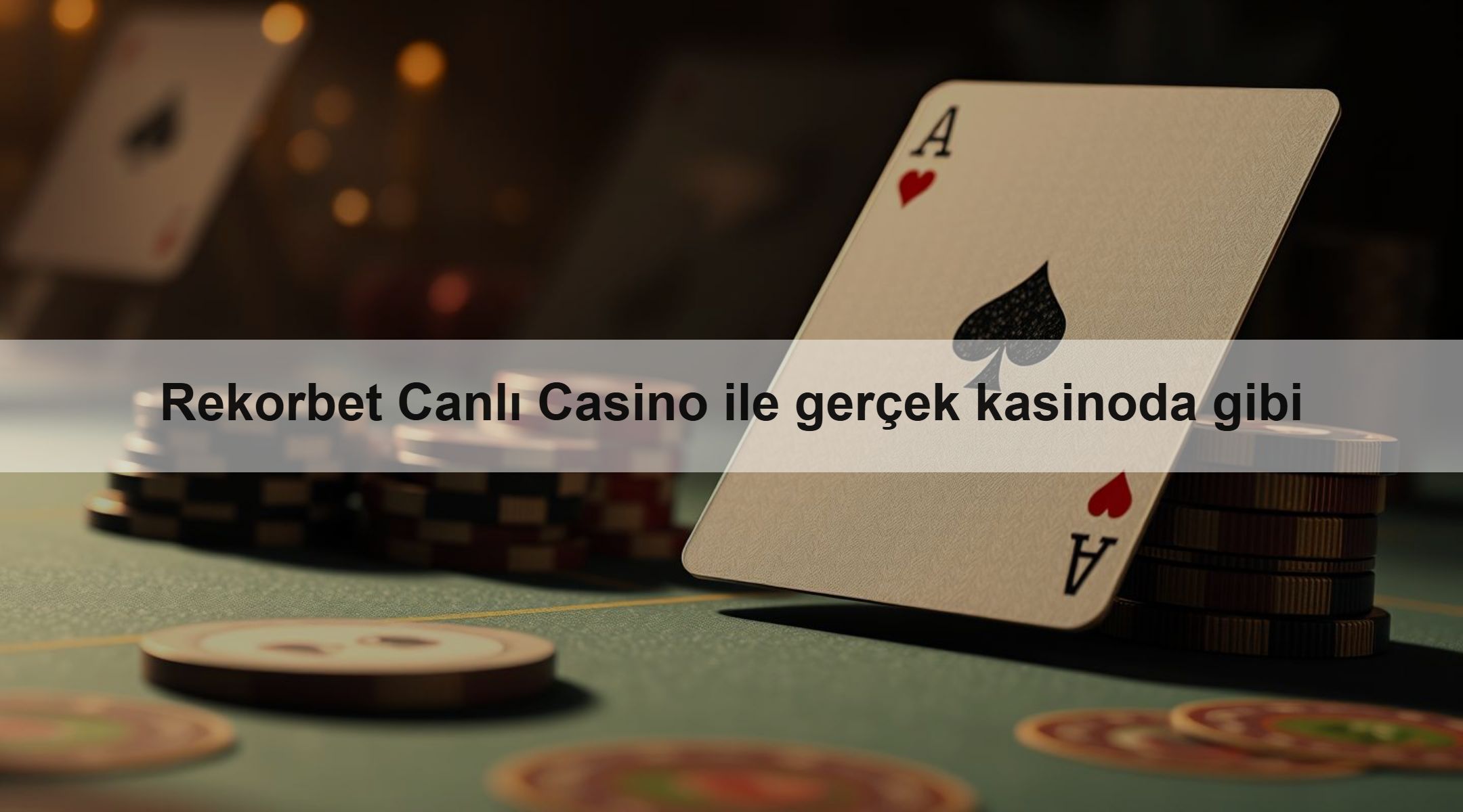 Rekorbet Canlı Casino ile gerçek kasinoda gibi